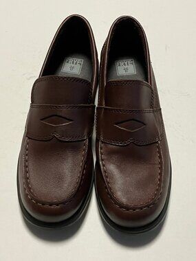 Frye Missy Brown Shoes, Women's Size 7 1/2 M (7.5), Leather Upper, Penny Loafers